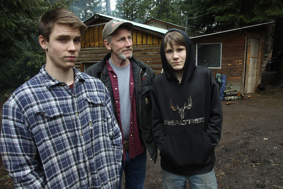 Doug Bressie and sons Oscar and Derringer, Emida, Idaho